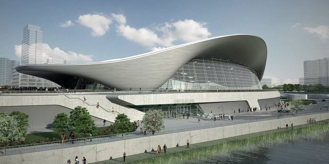 zahahadid作品:倫敦奧運(yùn)會(huì)水上運(yùn)動(dòng)中心