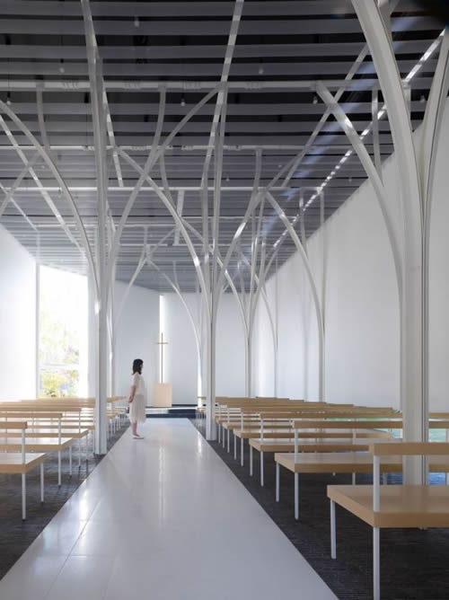 日本,群馬縣,森林禮拜堂 / Hironaka Ogawa + Associates