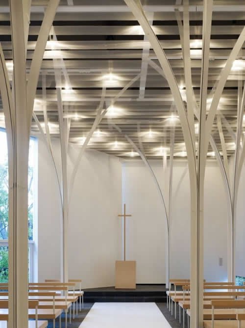 日本,群馬縣,森林禮拜堂 / Hironaka Ogawa + Associates