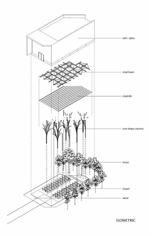 日本,群馬縣,森林禮拜堂 / Hironaka Ogawa + Associates
