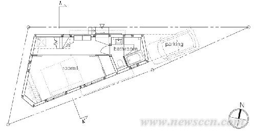 三角形建筑:日本東京的崛之內(nèi)住宅