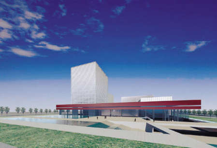 三座新地標(biāo)大廈渾南奠基 將成新一代建筑典范